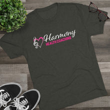 Load image into Gallery viewer, Harmony Health Coaching Unisex Tri-Blend Crew Tee