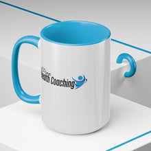 Load image into Gallery viewer, Jetstream Health Coaching Two-Tone Coffee Mugs, 15oz