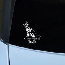 Load image into Gallery viewer, German Shepherd Dad Transparent Outdoor Stickers, Die-Cut, 1pcs
