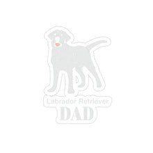 Load image into Gallery viewer, Labrador Retriever Dad Transparent Outdoor Stickers, Die-Cut, 1pcs