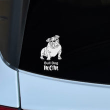 Load image into Gallery viewer, Bull Dog Mom Transparent Outdoor Stickers, Die-Cut, 1pcs