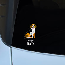 Load image into Gallery viewer, Beagle Dad Transparent Outdoor Stickers, Die-Cut, 1pcs