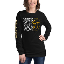 Load image into Gallery viewer, Bump Set Spike Win Volleyball Soft Unisex Long Sleeve Tee