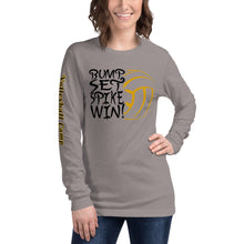 Load image into Gallery viewer, Bump Set Spike Win Volleyball Soft Unisex Long Sleeve Tee