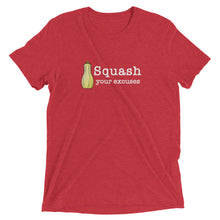 Load image into Gallery viewer, Squash your Excuses Tri-Blend Unisex Short sleeve Crew Neck t-shirt