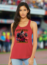 Load image into Gallery viewer, Cardinals Red Rage #40 Woman’s Football Fan Flowy Tank Top
