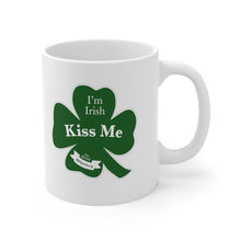 Load image into Gallery viewer, Kiss Me I’m Irish St Patricks Day Ceramic Mug 11oz
