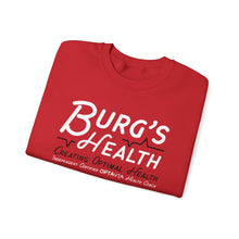 Load image into Gallery viewer, Health &amp; Wellness Crewneck Sweatshirt | Burg&#39;s Health | Fitness Gift, Cozy Unisex Sweatshirt, Wellness Apparel, Motivational Wear
