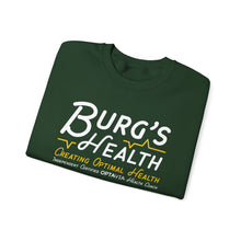 Load image into Gallery viewer, Health &amp; Wellness Crewneck Sweatshirt | Burg&#39;s Health | Fitness Gift, Cozy Unisex Sweatshirt, Wellness Apparel, Motivational Wear
