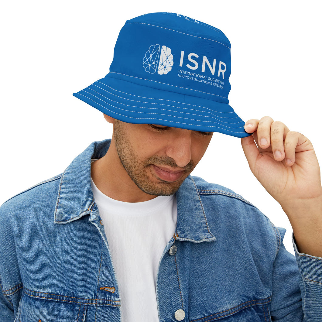 ISNR Neuroregulation Disciplines Blue Bucket Hat - Ideal for Summer Fun & Outdoor Adventures