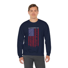 Load image into Gallery viewer, Independence Day USA Flag July 4th 2024 Unisex Heavy Blend™ Crewneck Sweatshirt
