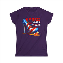 Load image into Gallery viewer, Harris Walz 2024 Women&#39;s Softstyle Tee
