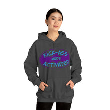 Load image into Gallery viewer, Kick Ass Mode Activated F Cancer Unisex Heavy Blend™ Hooded Sweatshirt
