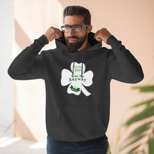 Load image into Gallery viewer, I’m Not Irish Kiss Me Anyway St Patricks Day Three-Panel Fleece Hoodie
