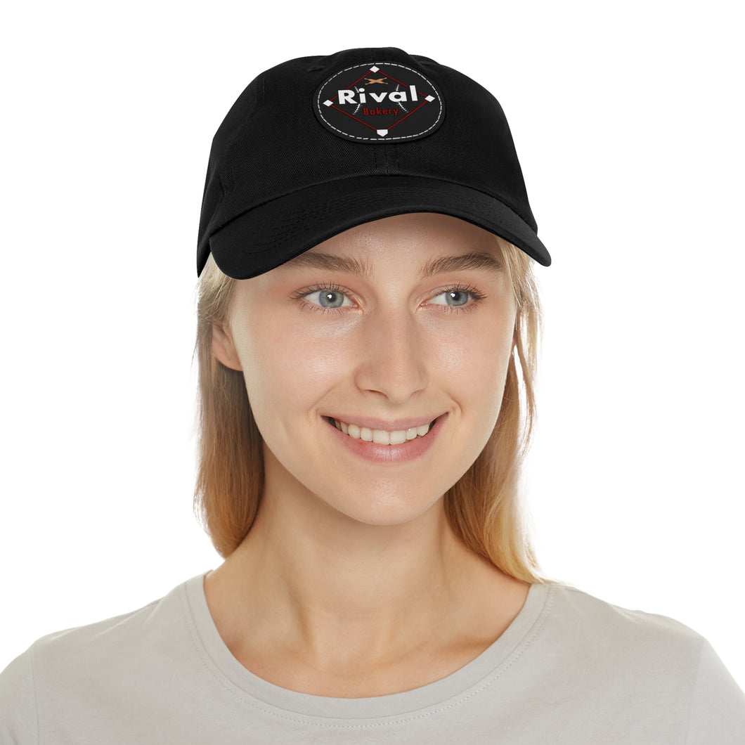 Rival Bakery Dad Hat with Leather Patch (Round)