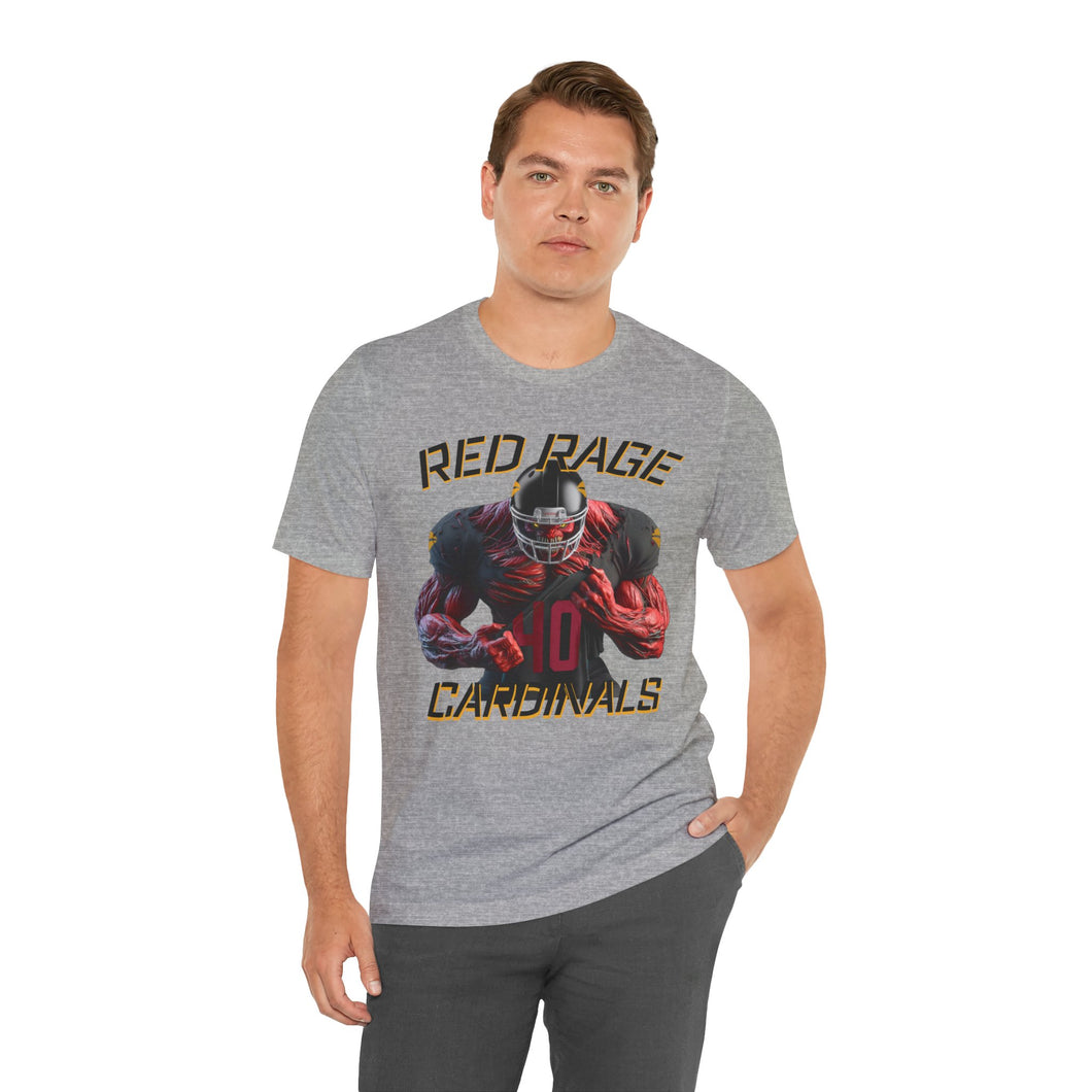 Cardinals Red Rage #40 Football Fan Tee