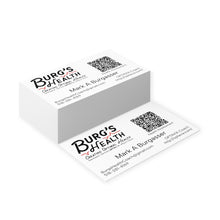 Load image into Gallery viewer, Burgs Health QR Code Business Cards
