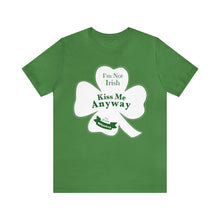 Load image into Gallery viewer, St. Patricks Day 2024 I am Not Irish Kiss Me Anyway Unisex Softstyle T-Shirt
