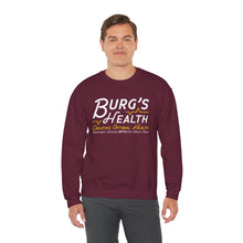 Load image into Gallery viewer, Health &amp; Wellness Crewneck Sweatshirt | Burg&#39;s Health | Fitness Gift, Cozy Unisex Sweatshirt, Wellness Apparel, Motivational Wear

