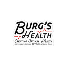 Load image into Gallery viewer, Burgs Health Transparent Outdoor Stickers, Die-Cut, 1pcs
