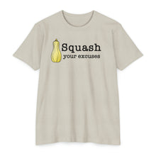 Load image into Gallery viewer, Squash Your Excuses Motivational Unisex CVC Jersey T-shirt
