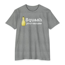 Load image into Gallery viewer, Squash Your Excuses Motivational Unisex CVC Jersey T-shirt
