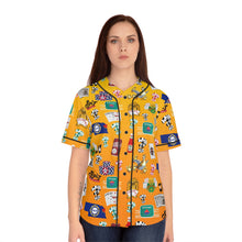 Load image into Gallery viewer, What’s Wild Fun Women&#39;s Baseball Jersey with Colorful Game-Inspired Design
