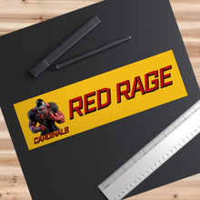 Load image into Gallery viewer, Cardinals Red Rage Personalized Yellow Bumper Stickers
