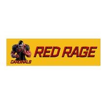 Load image into Gallery viewer, Cardinals Red Rage Personalized Yellow Bumper Stickers
