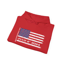 Load image into Gallery viewer, Independence Day July 4 2024 USA Flag Unisex Heavy Blend™ Hooded Sweatshirt
