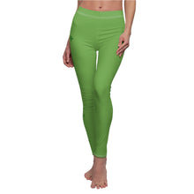 Load image into Gallery viewer, St Pattys Day Feeling Lucky Women&#39;s Cut &amp; Sew Casual Green Leggings
