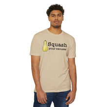 Load image into Gallery viewer, Squash Your Excuses Motivational Unisex CVC Jersey T-shirt
