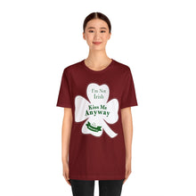 Load image into Gallery viewer, St. Patricks Day 2024 I am Not Irish Kiss Me Anyway Unisex Softstyle T-Shirt
