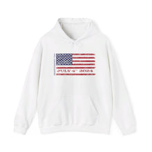 Load image into Gallery viewer, Independence Day July 4 2024 USA Flag Unisex Heavy Blend™ Hooded Sweatshirt
