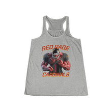 Load image into Gallery viewer, Cardinals Red Rage #1 Woman’s Football Fan Flowy Tank Top
