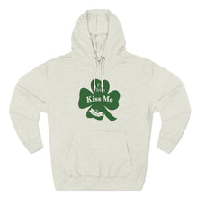 Load image into Gallery viewer, I’m Irish Kiss Me St Patricks Day Three-Panel Fleece Hoodie
