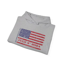 Load image into Gallery viewer, Independence Day July 4 2024 USA Flag Unisex Heavy Blend™ Hooded Sweatshirt
