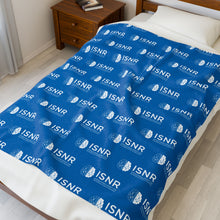 Load image into Gallery viewer, ISNR Cozy Velveteen Plush Blue Blanket
