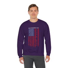 Load image into Gallery viewer, Independence Day USA Flag July 4th 2024 Unisex Heavy Blend™ Crewneck Sweatshirt
