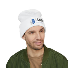 Load image into Gallery viewer, ISNR Classic Cuffed White Beanie - Embroidered
