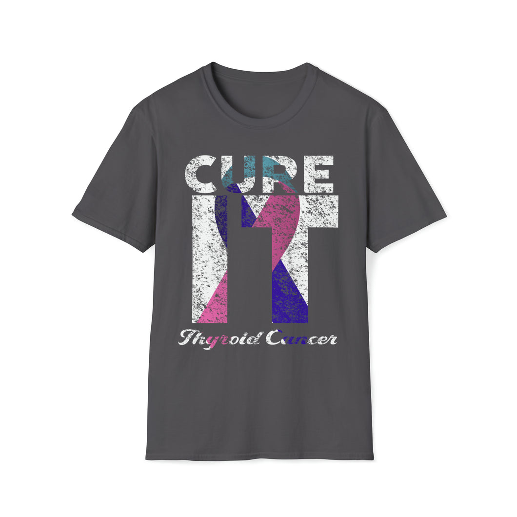 Cure It Thyroid Cancer Unisex Softstyle T-Shirt