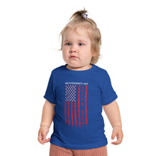 Load image into Gallery viewer, Independence Day July 4 2024 USA Flag Baby Short Sleeve T-Shirt
