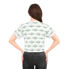 Load image into Gallery viewer, Kiss Me Im Irish Lucky White Crop Tee
