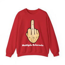 Load image into Gallery viewer, Middle Finger Multiple Sclerosis Unisex Heavy Blend™ Crewneck Sweatshirt
