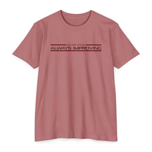 Load image into Gallery viewer, Never Done Always Improving Motivational Unisex CVC Jersey T-shirt
