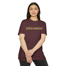 Load image into Gallery viewer, Never Done Always Improving Motivational Unisex CVC Jersey T-shirt
