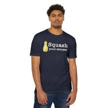 Load image into Gallery viewer, Squash Your Excuses Motivational CVC Jersey T-shirt
