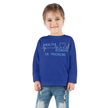 Load image into Gallery viewer, Health Coach in Training heartbeat Toddler Long Sleeve Tee
