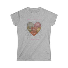 Load image into Gallery viewer, Moms are the Center of the Family Puzzle Customizable Women&#39;s Softstyle Tee
