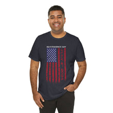 Load image into Gallery viewer, Independence Day July 4th 2024 USA Flag Unisex Jersey Short Sleeve Tee
